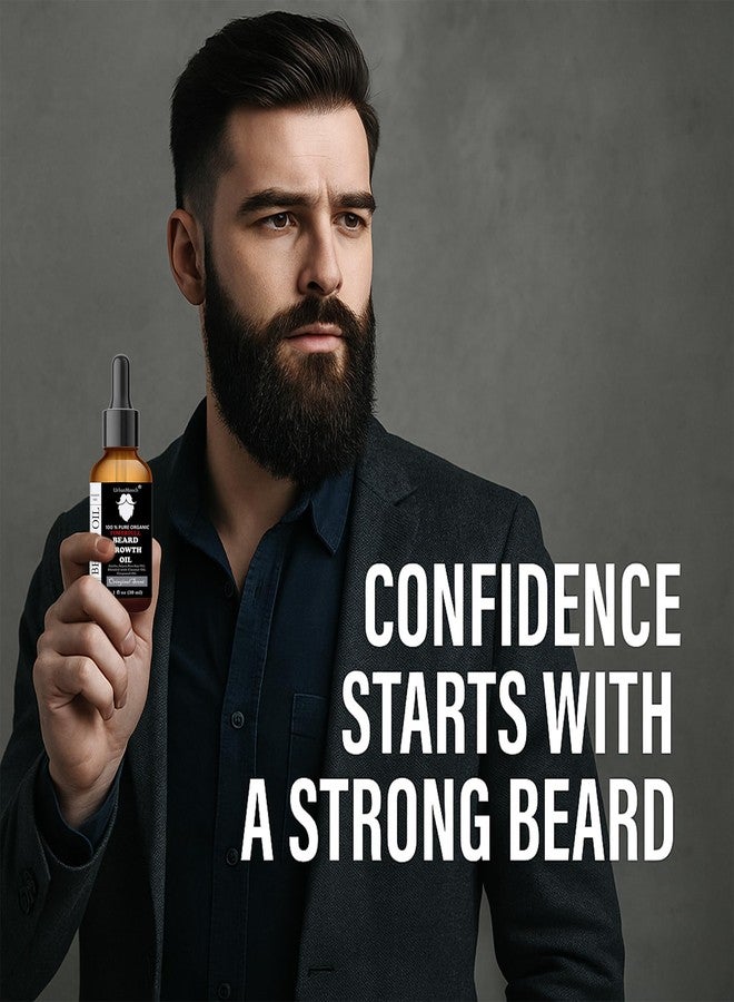 UrbanMooch Beard Growth Oil 30 ml for Faster Beard Growth & Thicker Looking Beard | Natural Actives Only | No Harmful Chemicals - Image 3